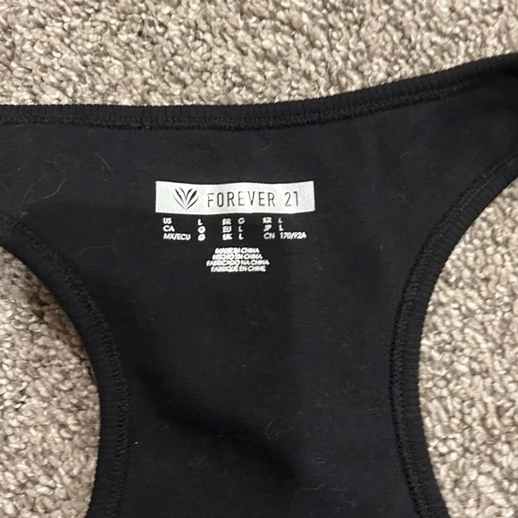 Forever 21 Womens Juniors Square Neck Sleeveless Seamless Active Tank Top - Picture 4 of 7